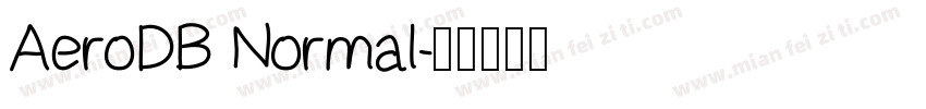 AeroDB Normal字体转换